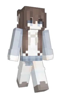 Front of Happy's skin