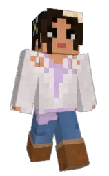 KaiaKage's Minecraft skin wearing the Aurora cape