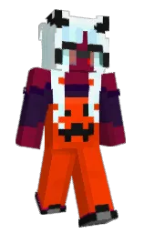 grenadier and vermilion Minecraft skin — Slim model — first worn by MeruMimic