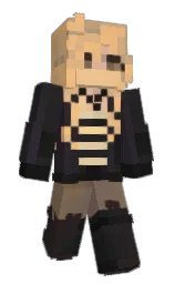 gold sand and thunder Minecraft skin — Slim model — first worn by OtakuDemo