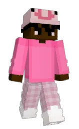 hot pink and tickle me pink Minecraft skin — Slim model — first worn by _ExecutiveGo0p