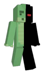 black and fern Minecraft skin — Slim model — first worn by Aru3r