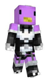 PsycoSquid's Minecraft skin wearing the Aurora cape