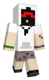 white and sidecar Minecraft skin — Classic model