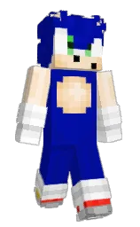 Sonic_Hedgehog's Minecraft skin wearing the Migrator cape