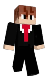 black and cod gray Minecraft skin — Classic model — first worn by 9kazys