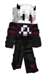white and cod gray Minecraft skin — Classic model
