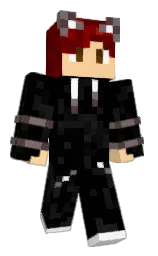 black and cod gray Minecraft skin — Classic model — first worn by meowlesssss