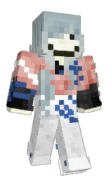 white and tower gray Minecraft skin — Classic model