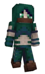 Nazhrya's Minecraft skin wearing the Migrator cape