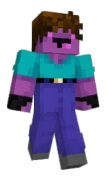 gigas and bondi blue Minecraft skin — Classic model — first worn by mixol_nexohyxa