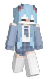 karry and white Minecraft skin — Classic model