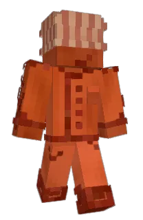 Front of Burrasaurs's skin