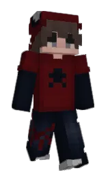 ebony and maroon oak Minecraft skin — Slim model