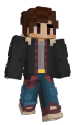 iquaa's Minecraft skin wearing the Menace cape