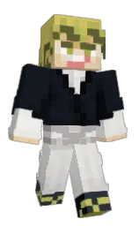 ortg1's Minecraft skin wearing the Purple Heart cape