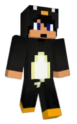 black and cod gray Minecraft skin — Classic model