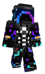 black and black rock Minecraft skin — Classic model