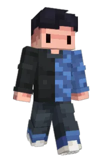 Front of Delth's skin