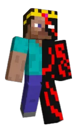 cod gray and red Minecraft skin — Classic model — first worn by kerneels16744