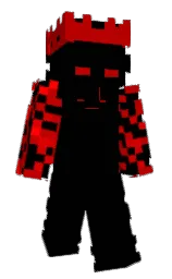 black and guardsman red Minecraft skin — Slim model
