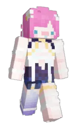cherub and rose white Minecraft skin — Slim model — first worn by jiji_52