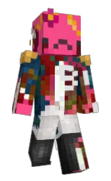wild watermelon and black Minecraft skin — Slim model — first worn by axolyaaa