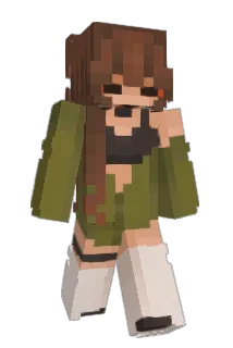 babygrl Minecraft avatar full body