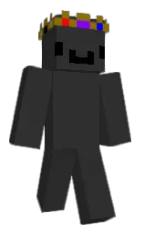 mine shaft and black Minecraft skin — Classic model — first worn by Glitched11