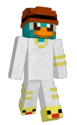 Chapek's Minecraft skin wearing the Home cape