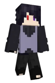badack Minecraft avatar full body