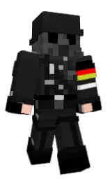 cod gray and black Minecraft skin — Slim model