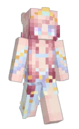 HeyItsArii's Minecraft skin wearing the Aurora cape