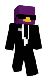 black and honey flower Minecraft skin — Slim model — first worn by Snaed