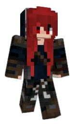 black pearl and old brick Minecraft skin — Slim model — first worn by 1230JSA