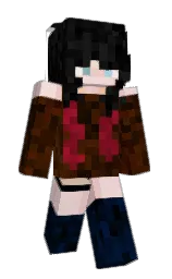 we peep and black Minecraft skin — Slim model — first worn by Chickens_47