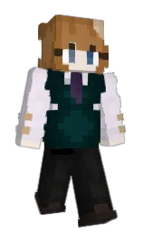 black and holly Minecraft skin — Slim model — first worn by Muffin576