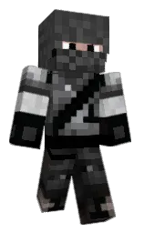 cod gray and black Minecraft skin — Classic model — first worn by mistige_mits2