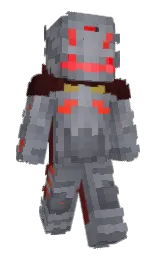 JustVerit's Minecraft skin wearing the Menace cape
