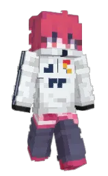 aqua haze and silver Minecraft skin — Slim model
