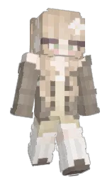 pale oyster and fantasy Minecraft skin — Slim model — first worn by Chelinee