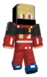 mexican red and black Minecraft skin — Classic model — first worn by porcherm