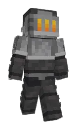 black and shark Minecraft skin — Slim model — first worn by FoggyBorealis