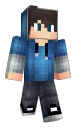 FuzionElixer's Minecraft skin wearing the 15th Anniversary cape