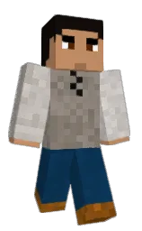 antique brass and night rider Minecraft skin — Classic model