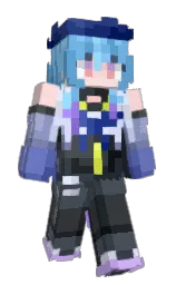 Pomuuuu's Minecraft skin wearing the Pan cape
