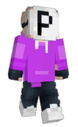 medium purple and heliotrope Minecraft skin — Slim model