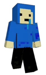 denim and black Minecraft skin — Classic model — first worn by ChickenGuy99