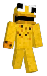 amber and corn Minecraft skin — Classic model