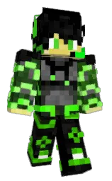 black and cod gray Minecraft skin — Classic model